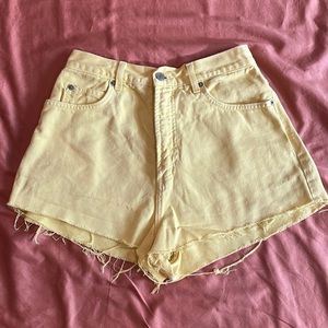 🔥Vintage🔥 90s Bongo Shorts Lemon Yellow